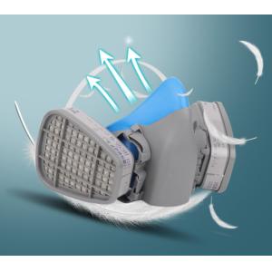 PC material Lightweight Half Face Mask With Two Filters Economic Easy Wear