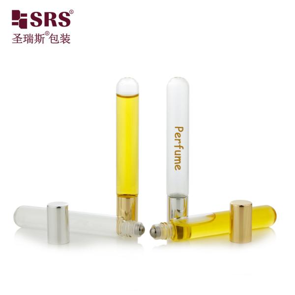 BLP-10ML Round Bottom Empty Transparent Tube Glass Roll On Essential Oil Bottle Wholesale