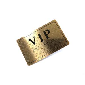 Metal Stainless Steel Business Cards With Different Background Pattern