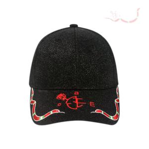 Lightweight Unisex Embroidered Baseball Caps With 100% Acrylic Glitter Powder