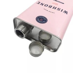 Quality Rectangular 500ml Vodka Can Stainless Steel Construction for sale