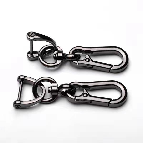 Gunmetal Car Keychain Holder ISO9001