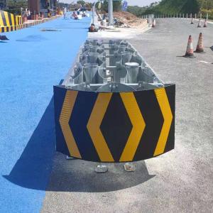 Yellow Aluminum Foam Crash Cushion Highway Guardrail Safety Barrier