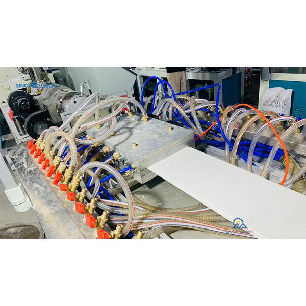 HSJZ-65/132 Double-Screw PVC Wall Ceiling Panel Production Line with Customized Voltage Screw Diameter 65/132