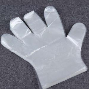 Hand Protection Transparent Plastic Gloves , Disposable PE Gloves For Dish