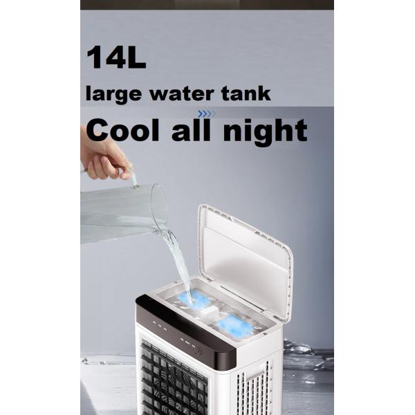 14L Double Layer Evaporative Mobile Mechanical Floor Water Air Cooling Fan Air Cooler