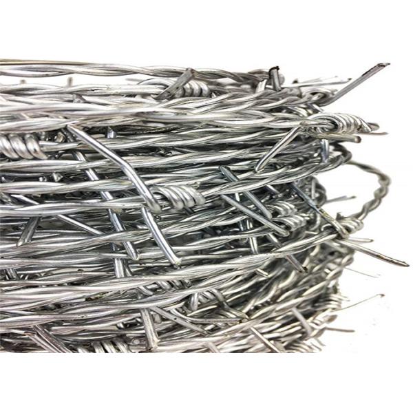 Buy Galvanised Pvc Coated Coil Security Barbed Wire 12 14 Gauge at wholesale prices