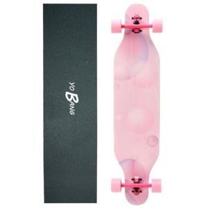Quality 36inch All Pink Cute Complete Longboard Skateboards For Girls for sale
