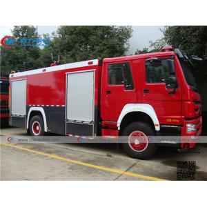 LHD Sinotruk Howo 4x2 5cbm Water Tank Fire Fighting Truck