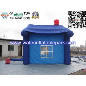 Fashion House Inflatable Trade Show Tent Exhibition Dark Blue