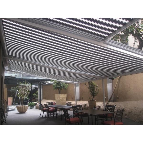 Aluminum Garden Waterproof Awning Motorized Retractable Conservatory