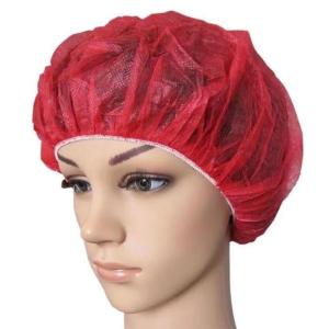 Nonwoven PP Disposable Round Bouffant Cap for Protective Health Medical Surgical