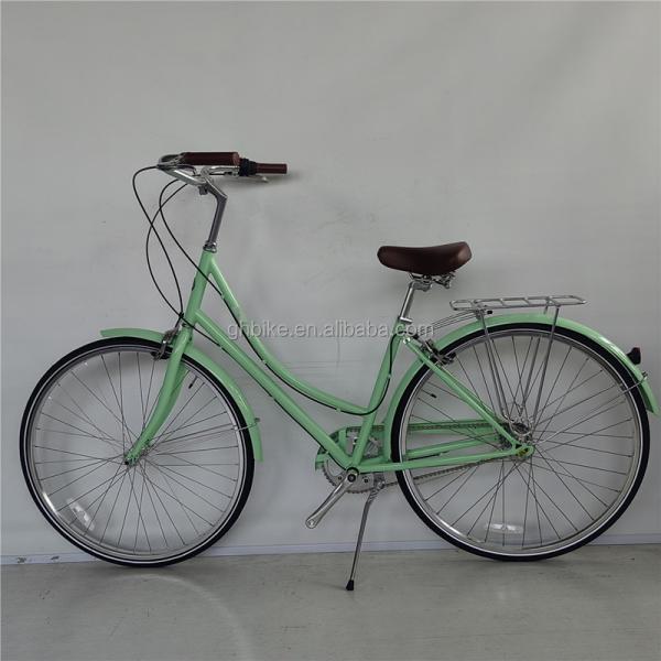 14KG Retro Ladies 7 Speed Vintage Bicycles 700C Adult Women's City Bike with Basket