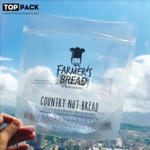 Custom printing resealable plastic mylar bread food packaging plastic bag