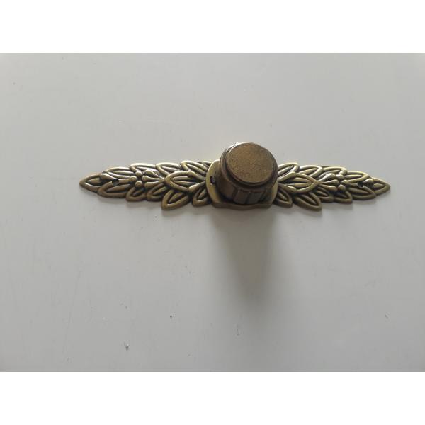 Red Bornze Coffin Ornaments Fittings Ref. D016A Zamak Screw cap cache-vis leaf 11.5*2 cm