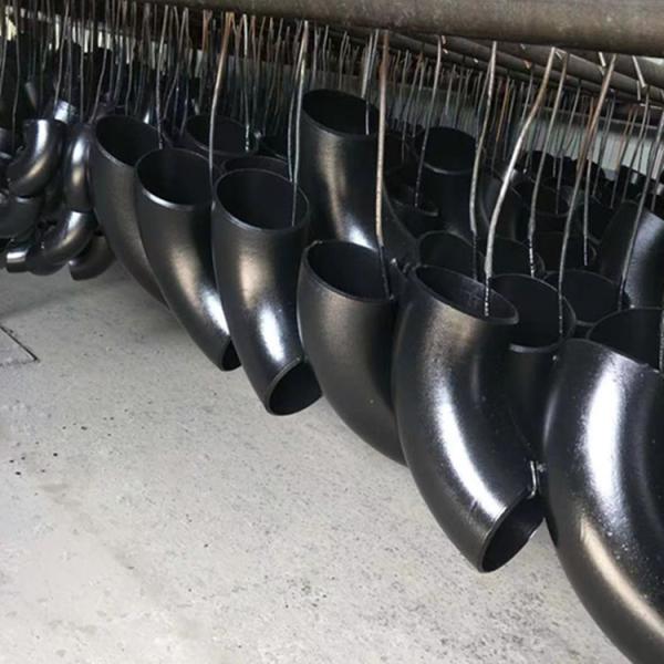 Sch 80 Seamless Steel Pipe Fittings 180 Degree 90 Degree ASTM A234 WPB Black
