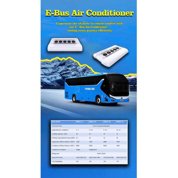 Compact & Efficient Electric Bus Air Conditioner with Dual-Functionality and Sustainable Performance