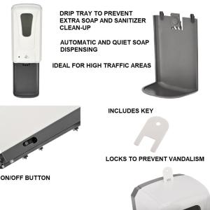 Hospitals Clinics Alcohol Hand Sanitizer Automatic Touchless Soap Dispenser