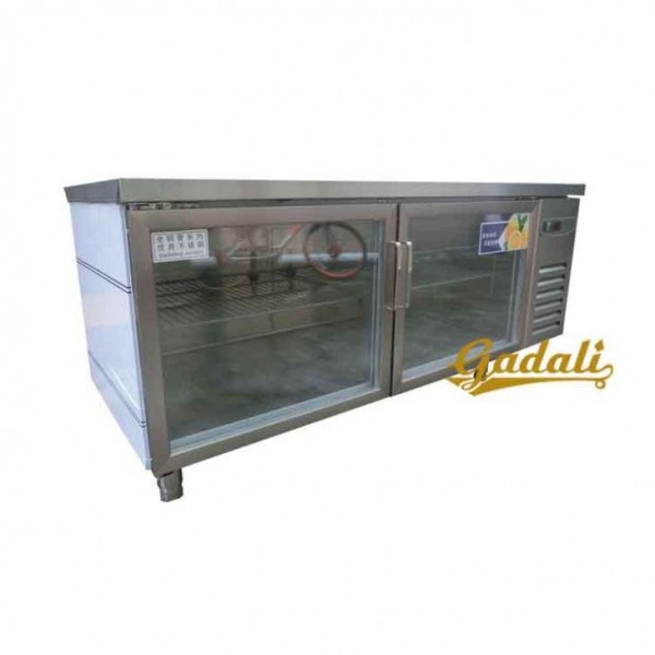Buy 201 SS Kitchen Equipment , 1.8m Glass Display Chiller at wholesale prices