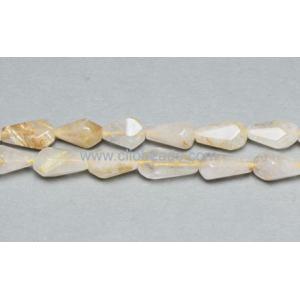 Golden Rutilated Quartz Irregular Drops