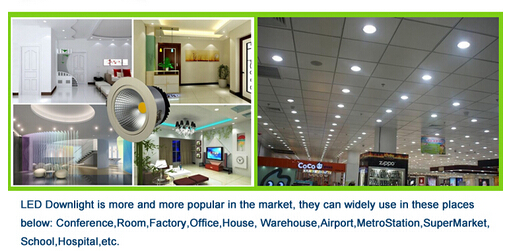 Energy Saving Recessed Ceiling Lights / LED Downlight 6 watt Replace 10 - 20w Halogen