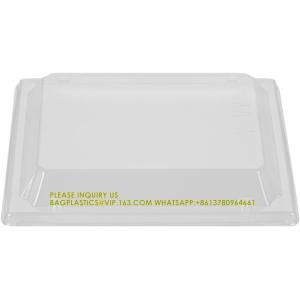 20 Oz Short Flare Wooden Containers - Containers Sold Separately, Clear Plastic
