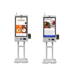 Capacitive Retail Self Service Kiosk Restaurant Ordering Touch Screen