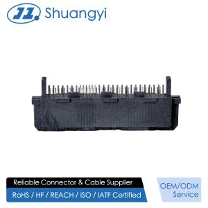 Quality SAS 68-Pin Female Solder-Type Connector 180° | 30U&quot; Gold Electronic Signal Terminal for Wire, Cable, Automotive, Server &amp; PCB Transmission for sale