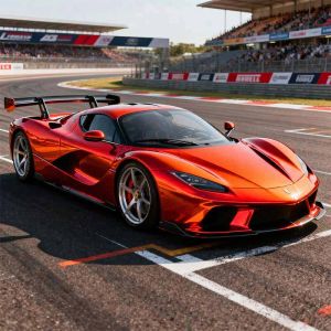 Waterproof Metallic Car Wrap Customized Metallic Orange Vinyl Wrap 1.52mx17.5m