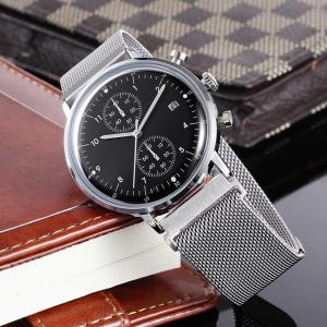 42mm Waterproof Chronograph Watch Mesh Belts