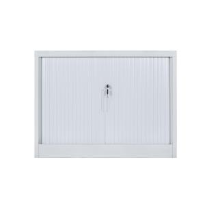 Vertical Double Drawer White Roller Shutter Door Filing Cabinets