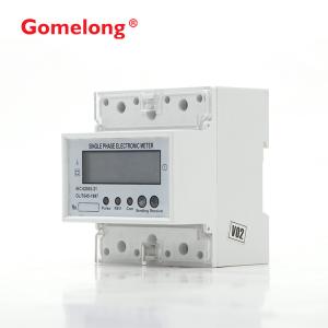 Single Phase Energy Consumption Reset Din Rail Electricity Meter