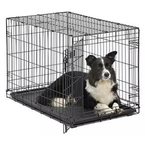 Plastic Base Pan 36in Metal Dog Crates For Safety
