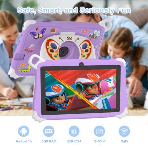C Idea Android 15 Kids Tablet 8+256GB Educational Tablet Kidspad with Friendly