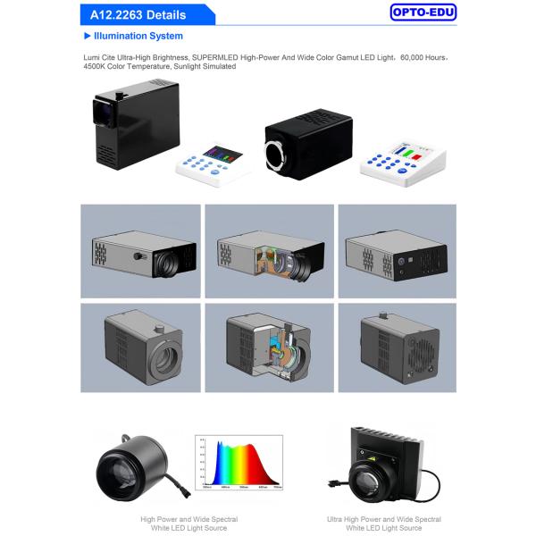 OPTO-EDU A12.2263 Infinity Trinocular Biological Laboratory Microscope