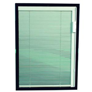 Mineral Magnetic Glass Partition Walls Hollow Glass Blinds 800mm Width