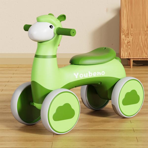 Four-Wheeled Children's Stroller Toddler Balance Bike Car Learning Toy for Boys Girls