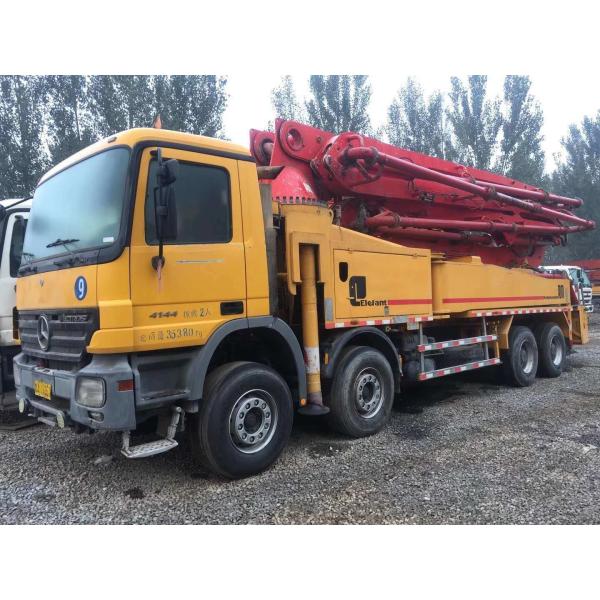 Buy Pm 46 Meter Used Pump Truck for Semi-Dry Shotcrete and 12170*2500*3920 mm Dimensions at wholesale prices