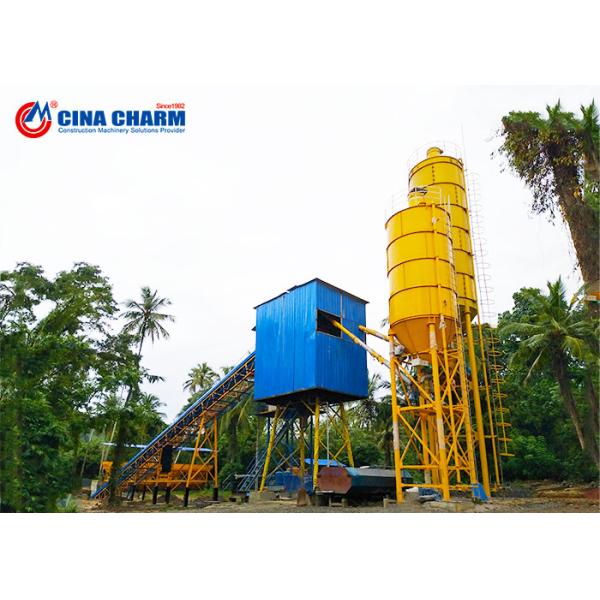 Computer Controlled 4.1m 90m3/h Stationary Concrete Batching Plant