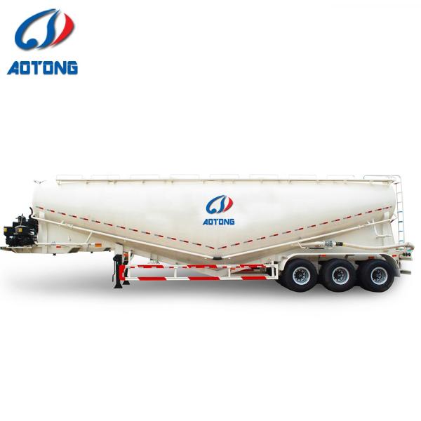 Air Suspension 60T Low Density Bulk Cement/Powder Material Transport Tanker Semi Trailer