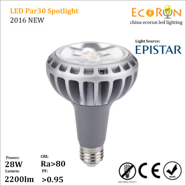 Buy Super spotlight 2500lm e27 par30 30w led spotlight at wholesale prices