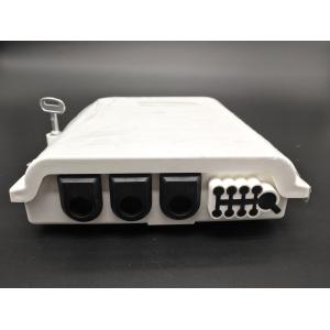 YINGDA Outdoor Wall Mount 1 to 8 PLC Splitter Fiber Optic Box IP65 , 3In 8Out
