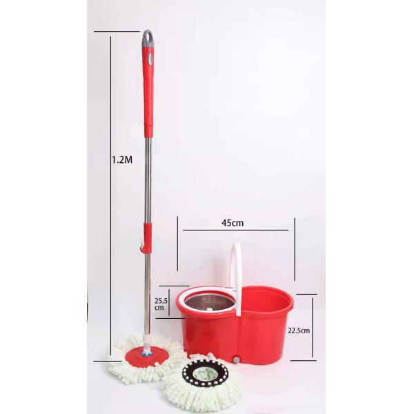 Heavy Duty 360 Spin Magic Mop with Press Detergent Bottle and Microfiber Cloth Cover Type