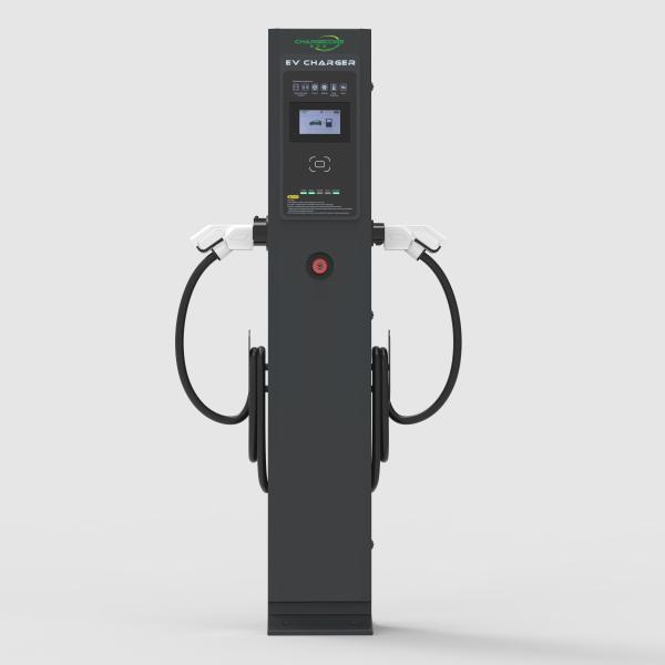 Buy Double Guns Commercial EV Charger IEC61851 Floor Stand 7KW at wholesale prices