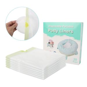 Plastic Disposable Portable Potty Liners For Potty Chairs Customized Logo