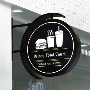 OEM 1cm-30cm Round Outdoor Light Box Double Sided Illuminated Sign