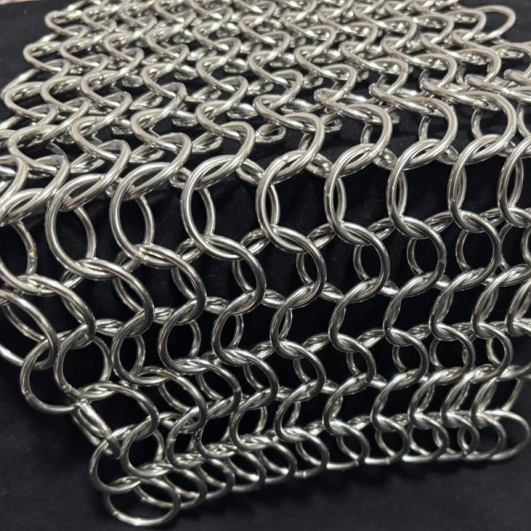 Large Ring Welded Mesh Stainless Steel Metal Chain Mail Welded Ring Mesh Curtain