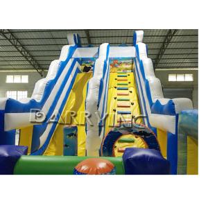 Seaworld Giant Commercial Inflatable Slide With Inflatable Bounce House Hand