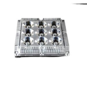 China Square 4 Degree Flood Light Lens Cover 136x136mm For Commercial Small Spotlight on sale