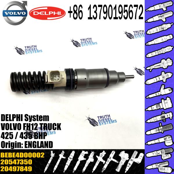High Quality Diesel Fuel Injector 20547350 20497849 BEBE4D00002 For VOL FH12 TRUCK 425 / 435 BHP